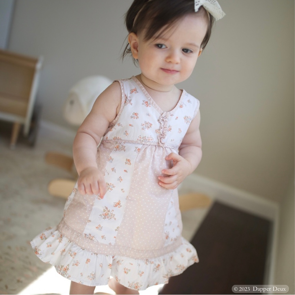 Laura Ashley | Floral Polka Dot Dress